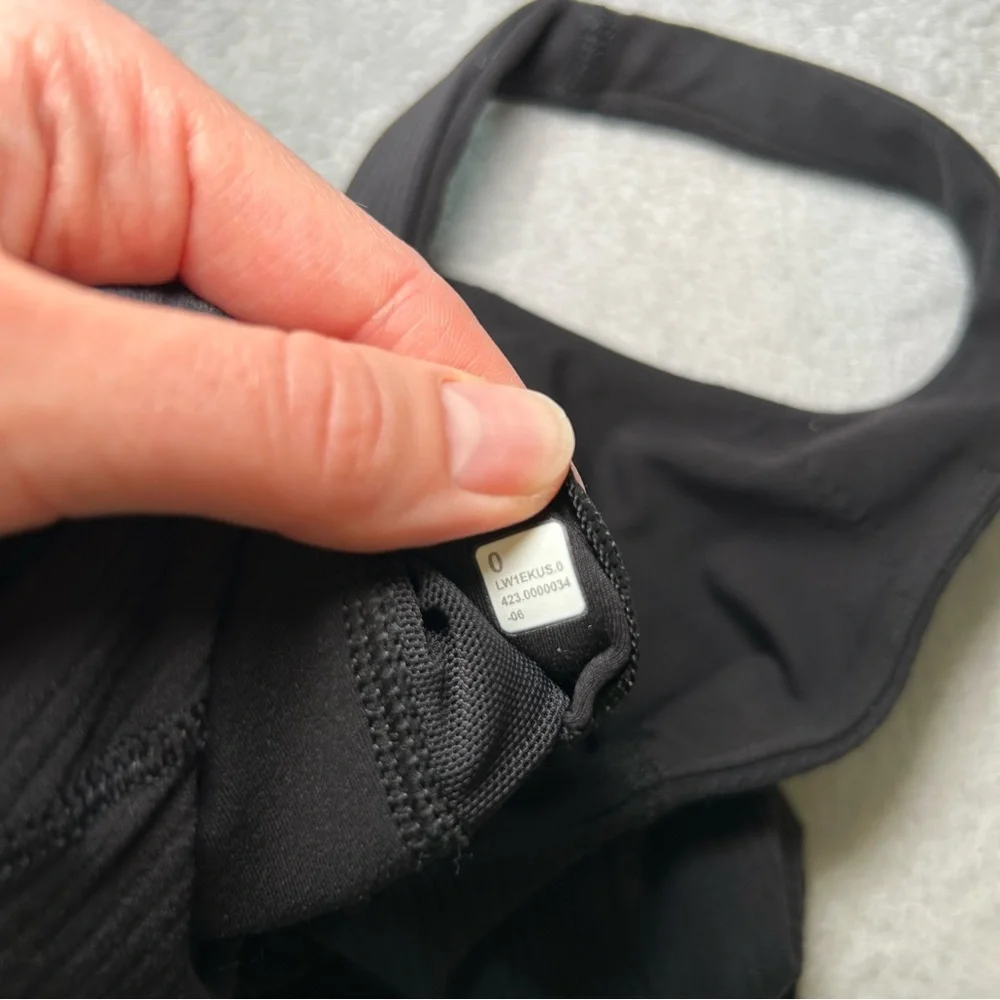 Lululemon Align Ribbed Henley Tank Top Black Size 0